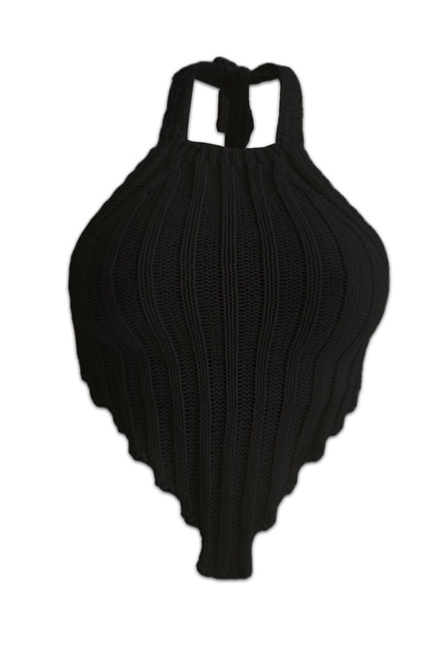 Bahama Knit Top Apparel & Accessories KNOWSTYLE Small Black